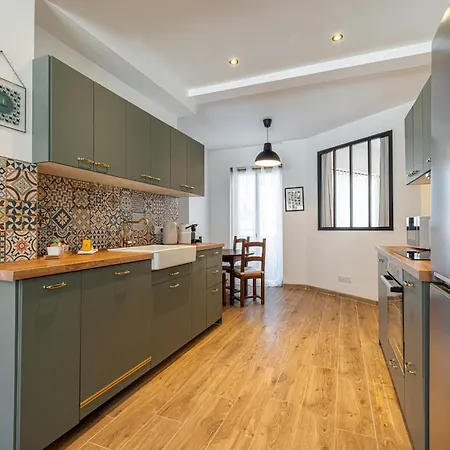Large & Quiet 1 Bdr Downtown شقة نيس